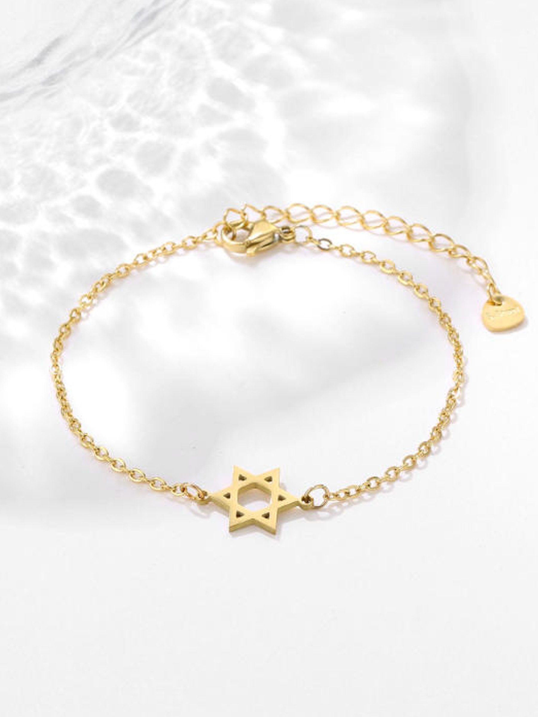 Gold-Tone Star Detail Bracelet