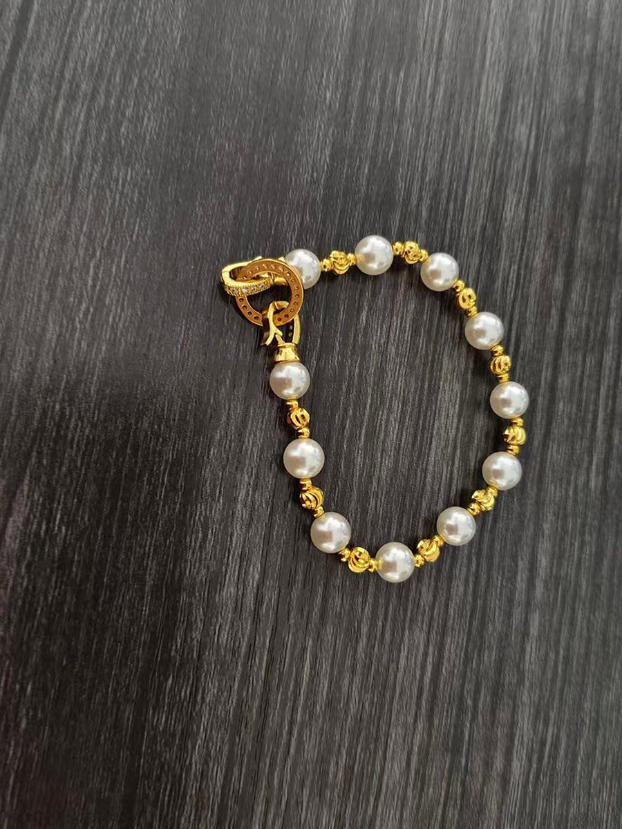 Faux Pearl Beaded Bracelet