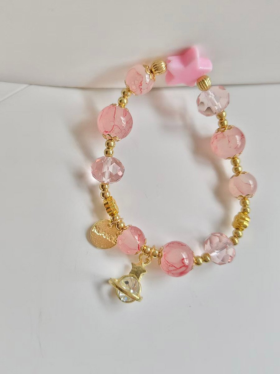 Rose Quartz Beaded Bracelet
