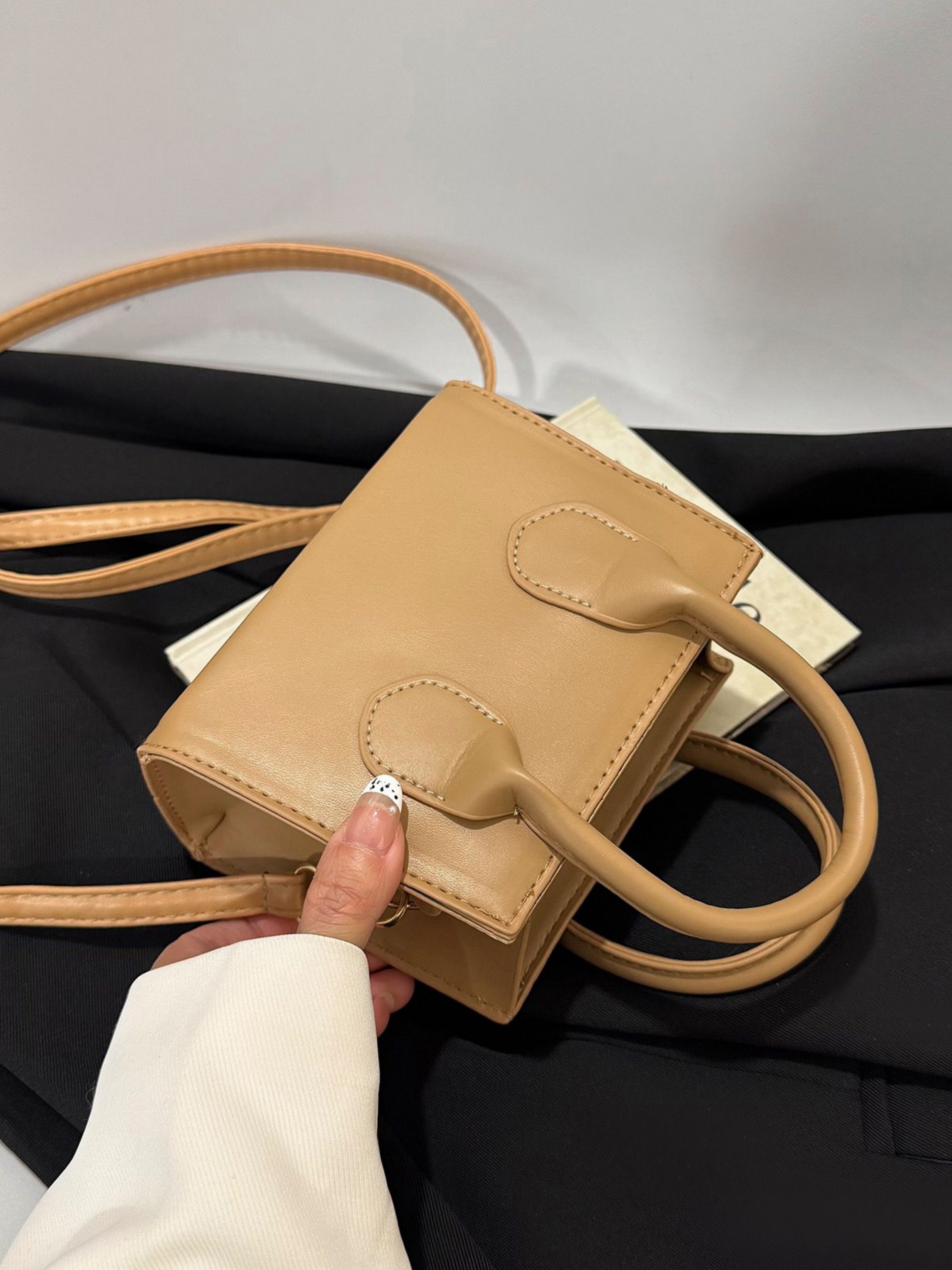Beige Mini Shoulder Bag