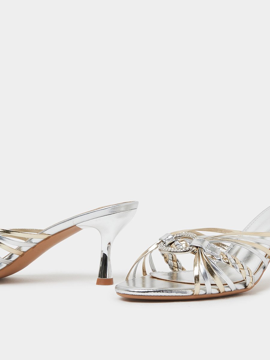Embellished Stiletto Heel Sandals