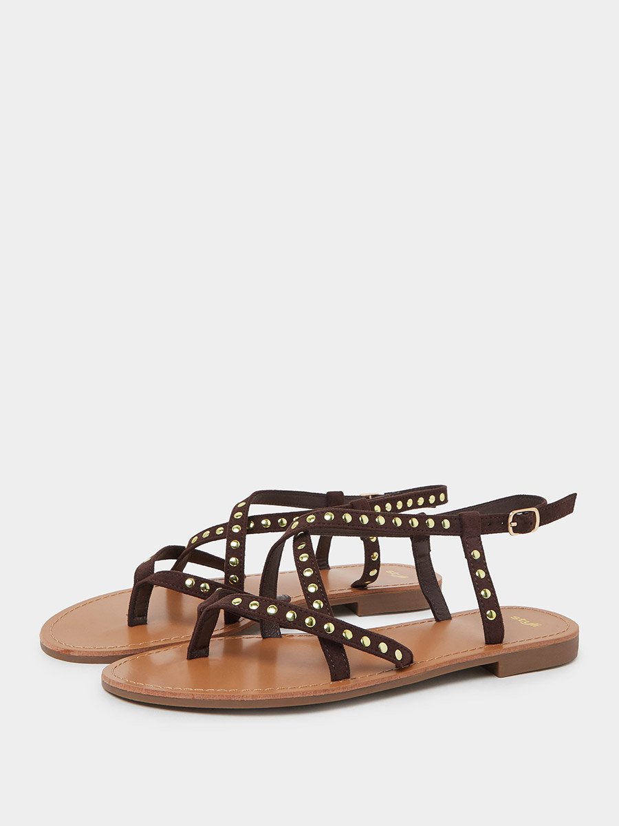 Studded Flat Sandals
