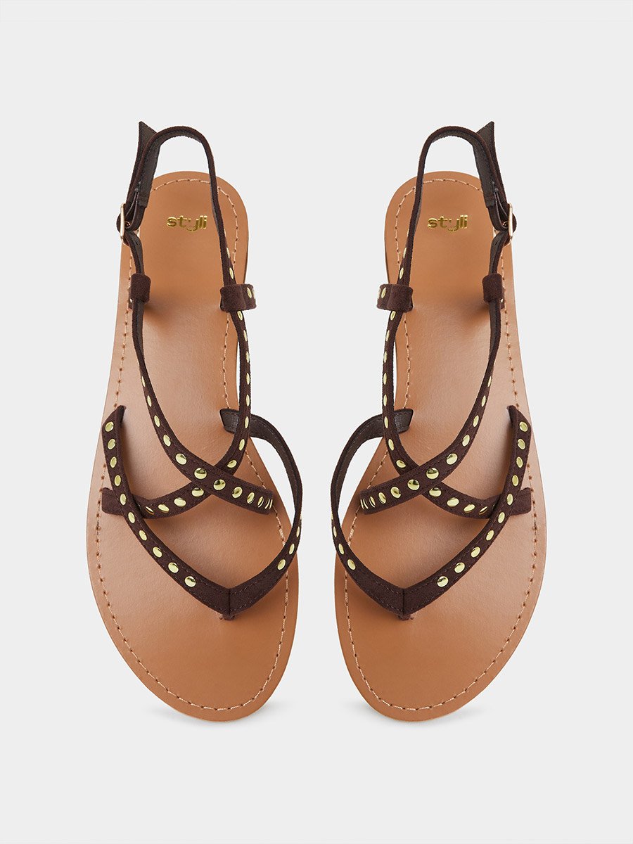 Studded Flat Sandals