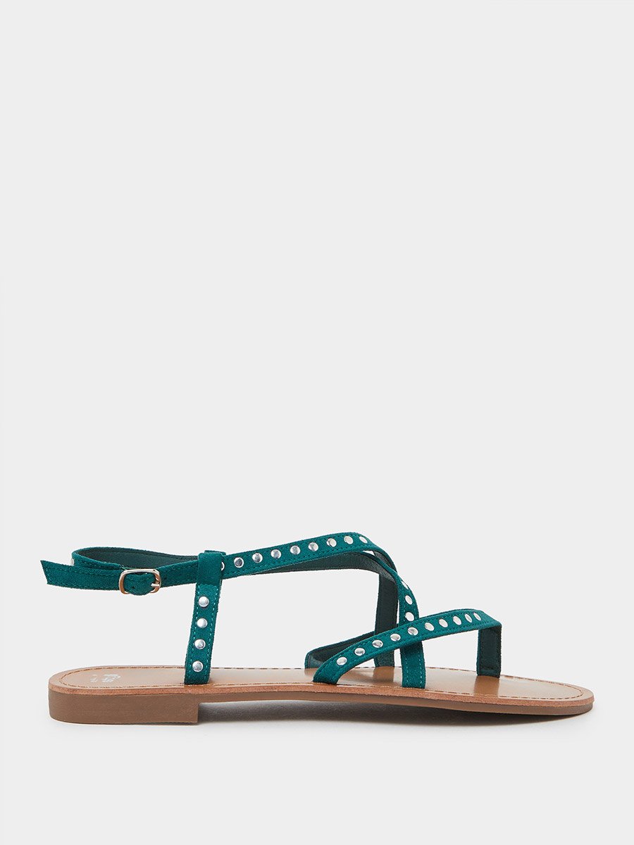 Studded Flat Sandals