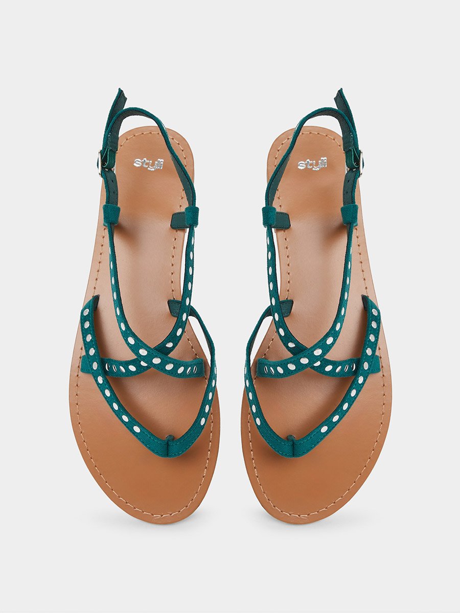 Studded Flat Sandals