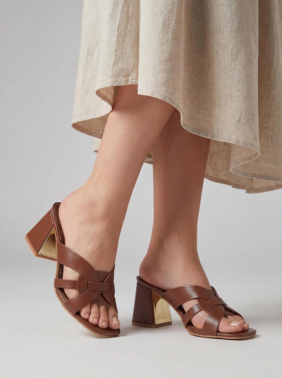 Strappy Block Heel Sandals