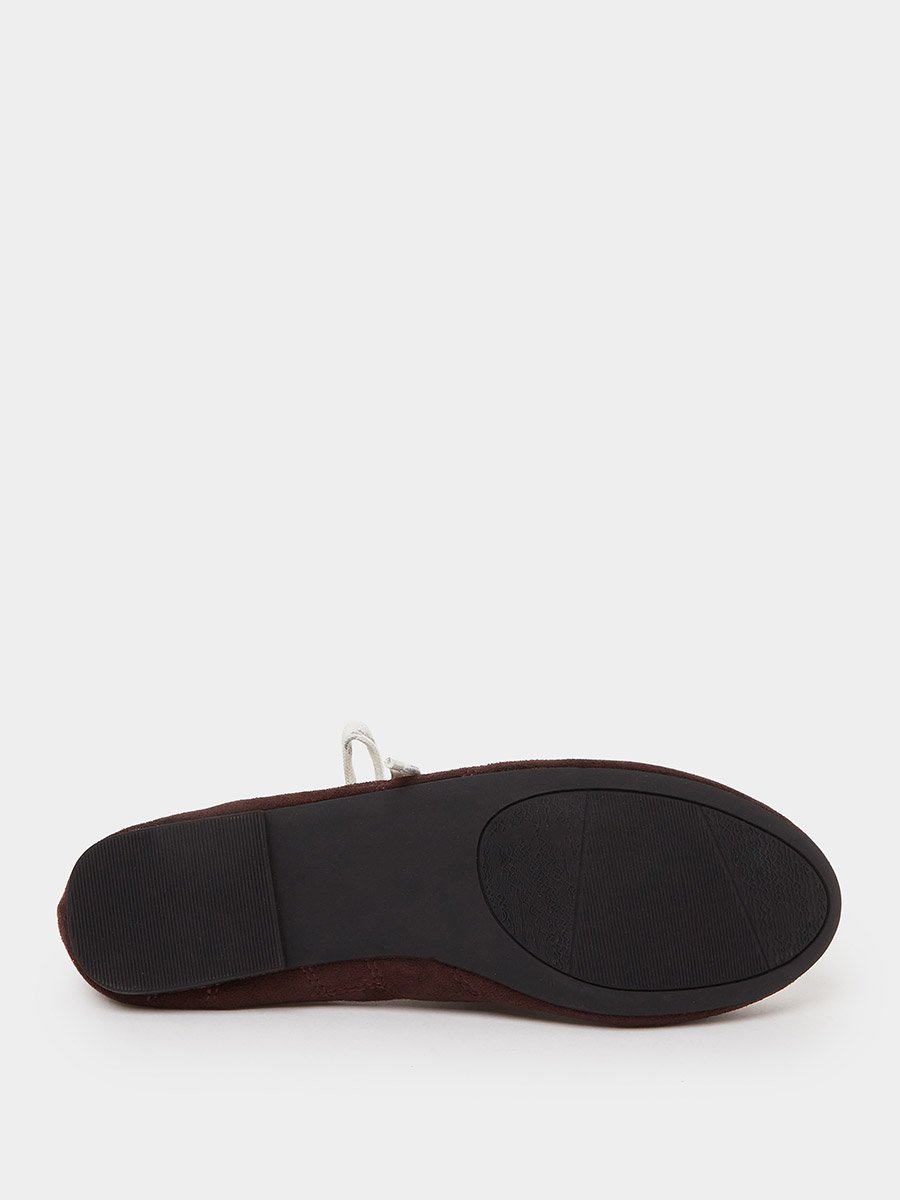 Brown Lace-Up Detail Sneakerina
