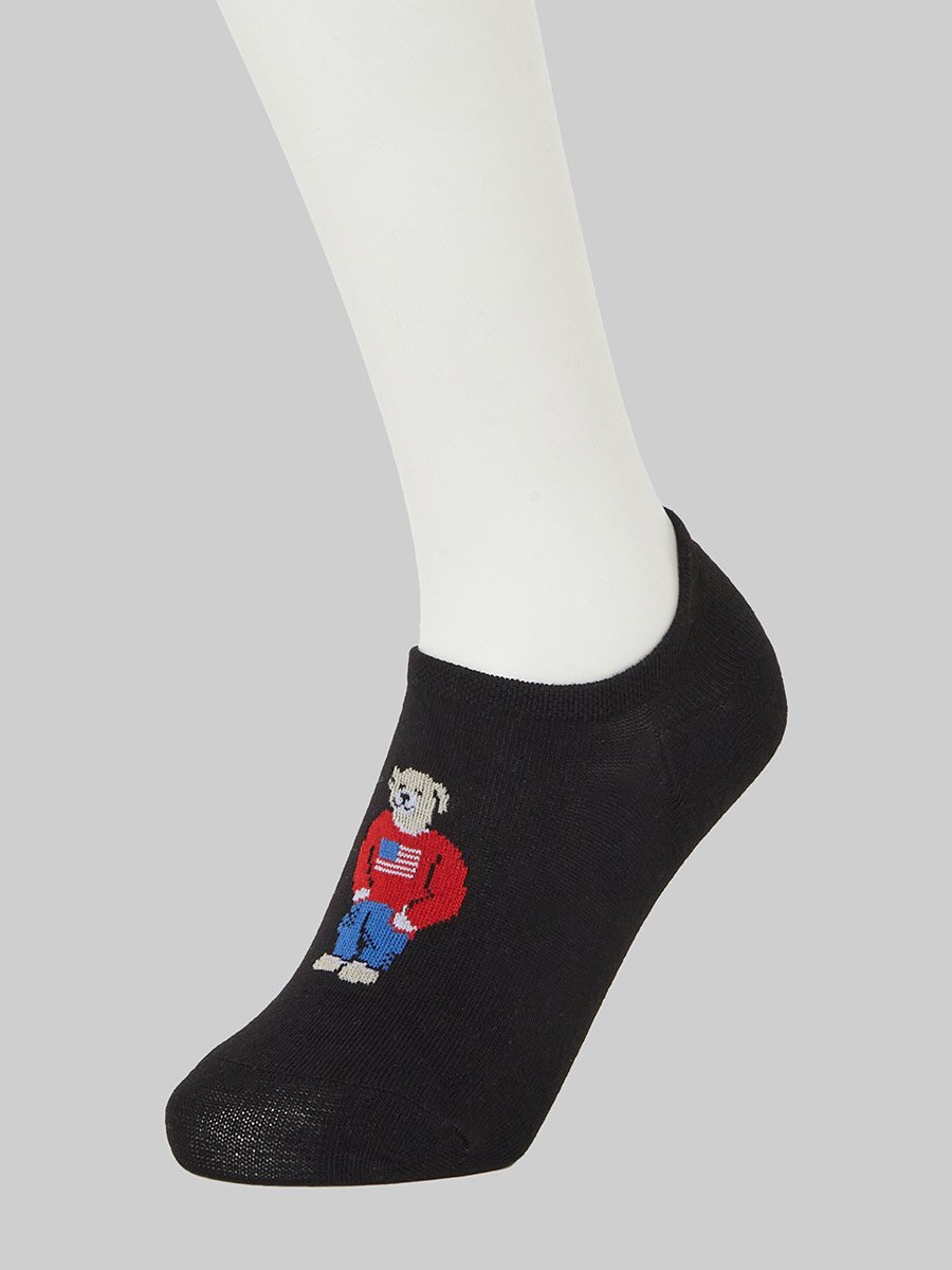 Pack of 5- Graphic Print Breathable No Show Socks