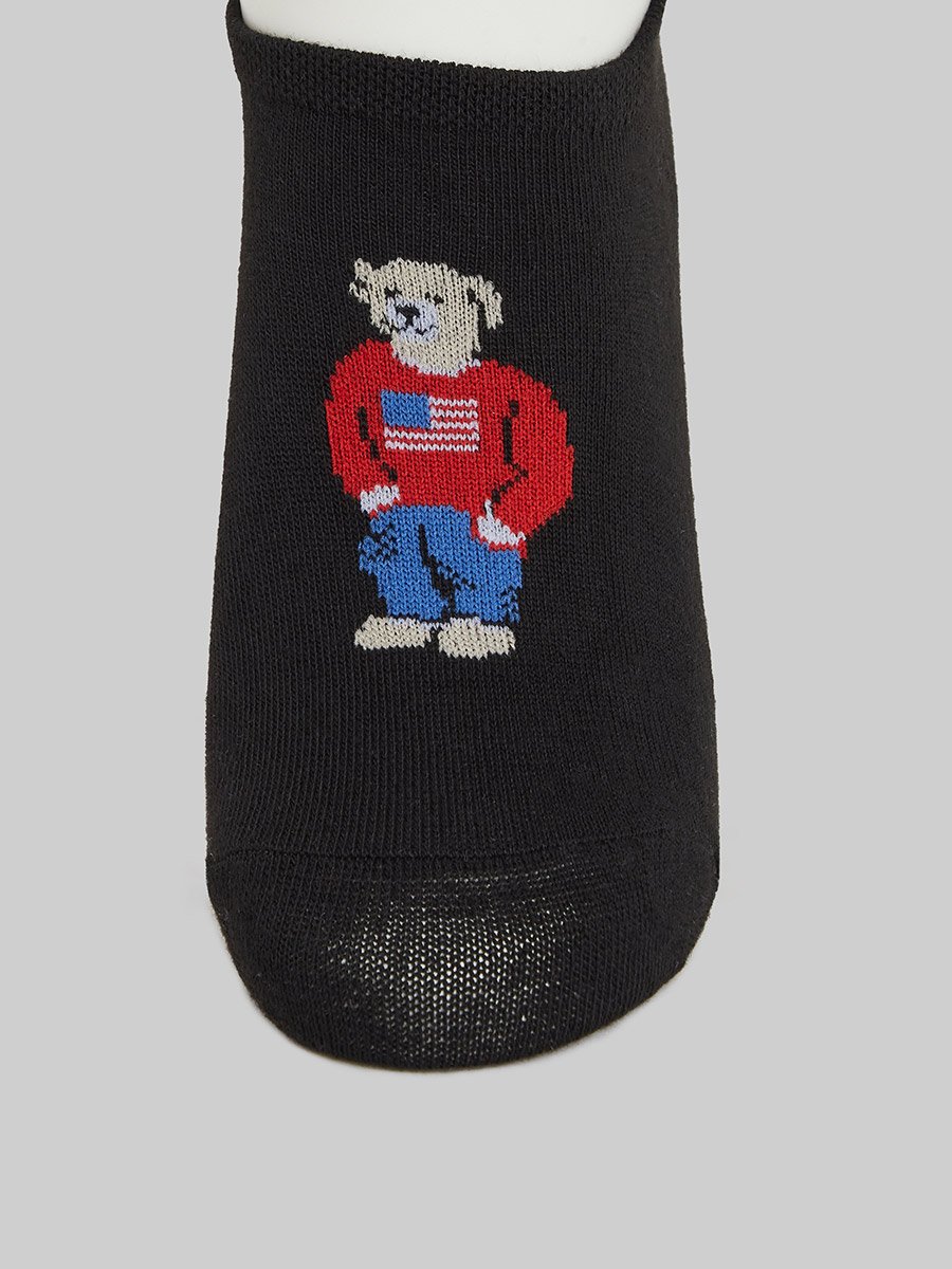 Pack of 5- Graphic Print Breathable No Show Socks