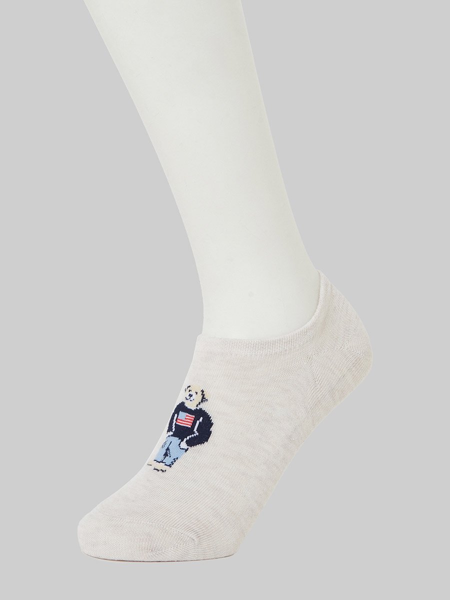 Pack of 5- Graphic Print Breathable No Show Socks