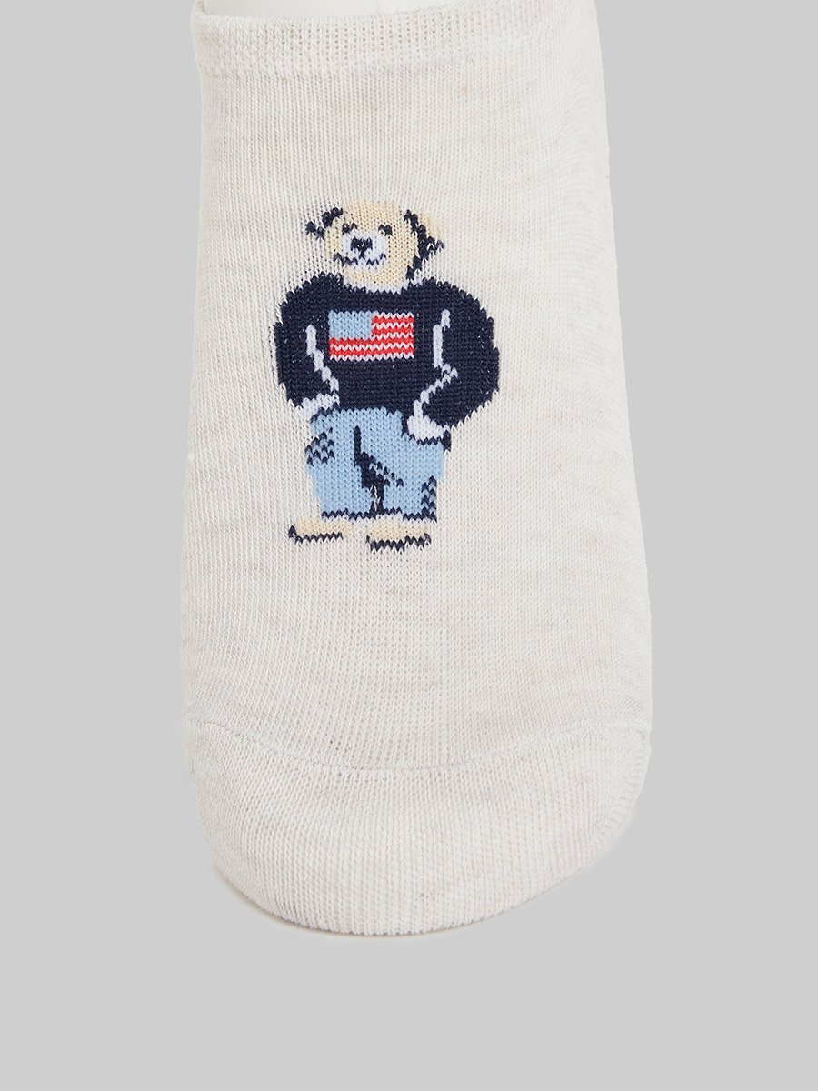 Pack of 5- Graphic Print Breathable No Show Socks