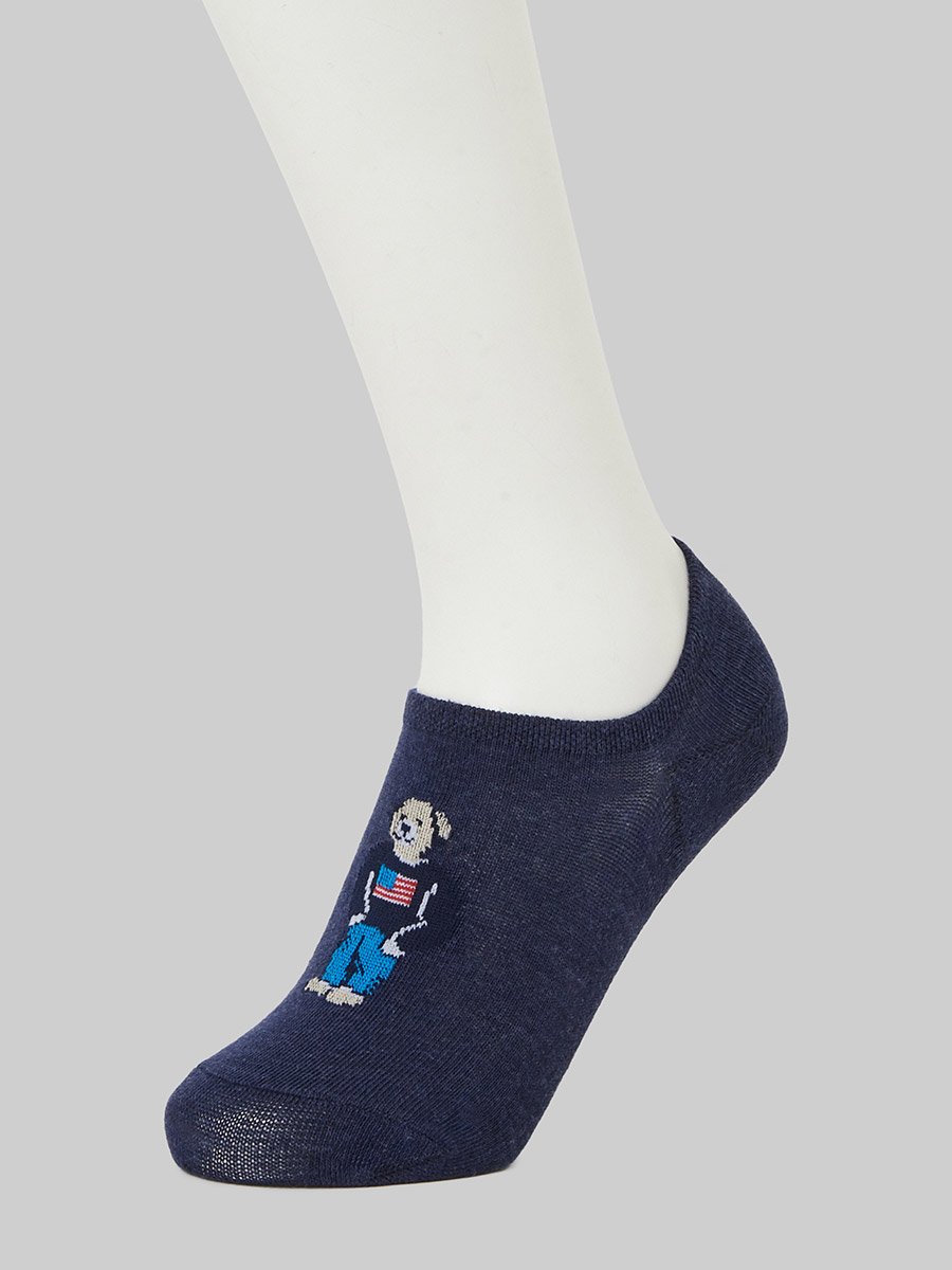 Pack of 5- Graphic Print Breathable No Show Socks