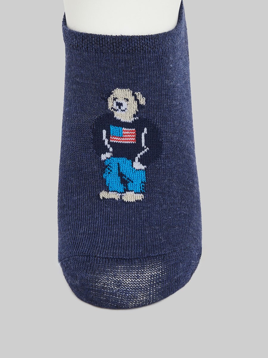 Pack of 5- Graphic Print Breathable No Show Socks