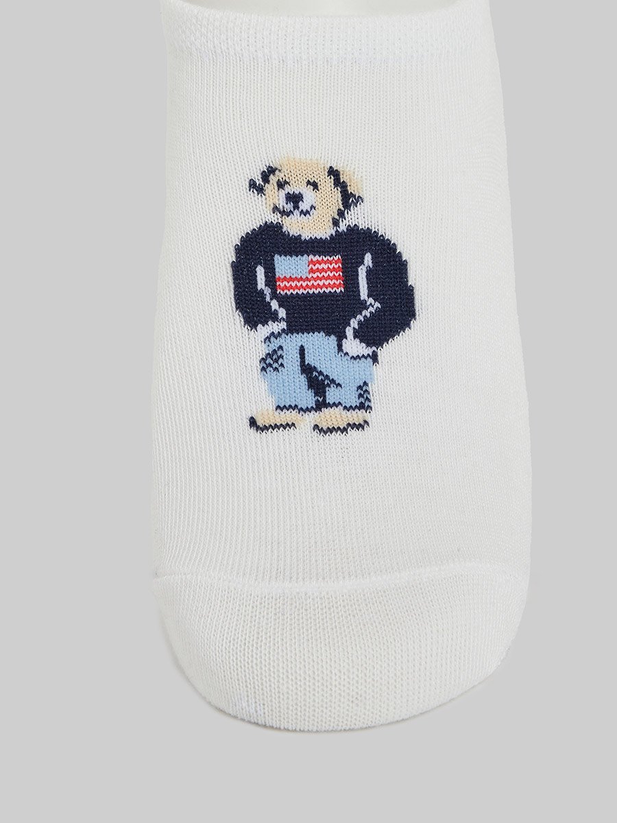 Pack of 5- Graphic Print Breathable No Show Socks