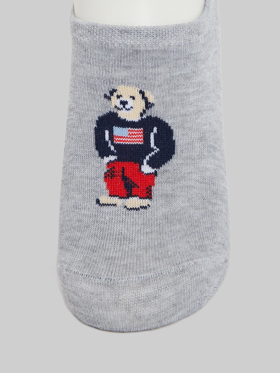 Pack of 5- Graphic Print Breathable No Show Socks
