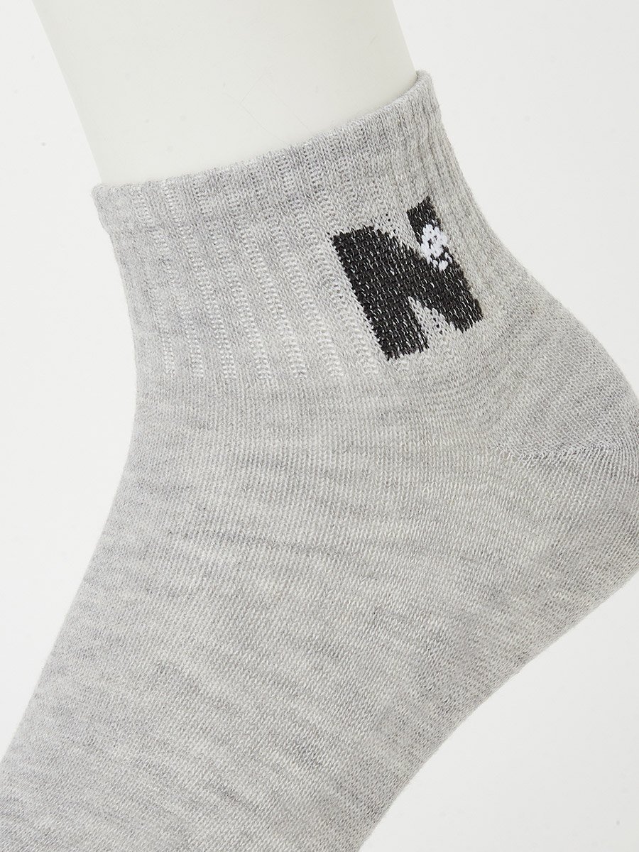 Pack of 5- Striped Detail Ribbed Cuff Ankle Socks