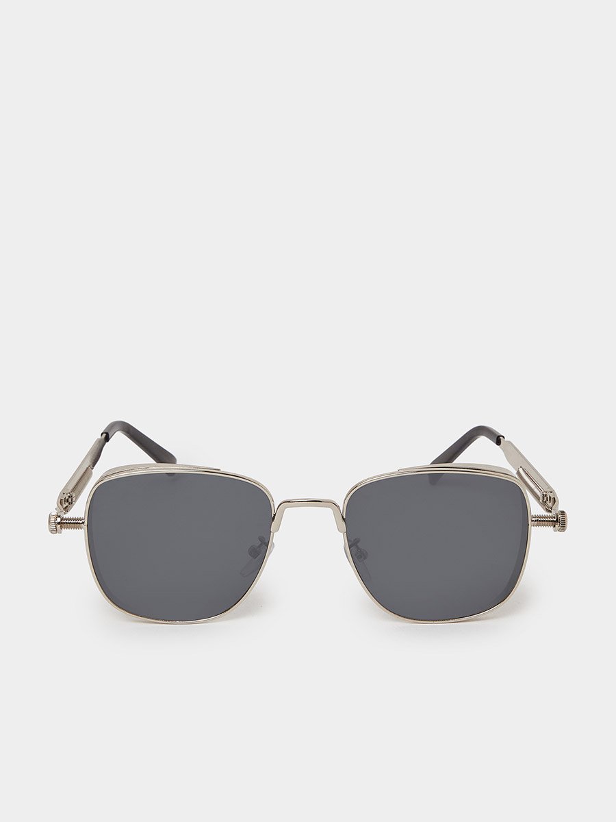Square Frame Sunglasses with Nose Pads