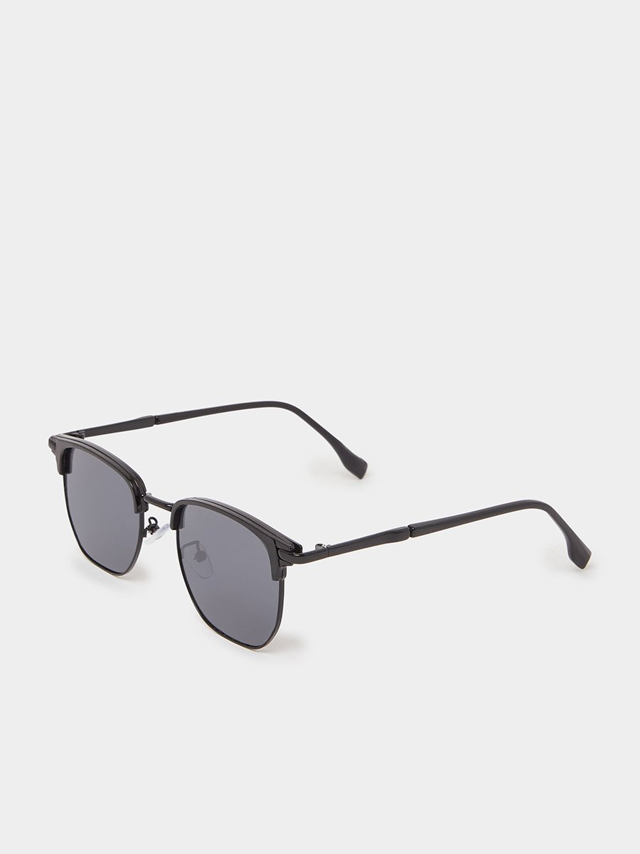 Square Frame Sunglasses with Nose Pads