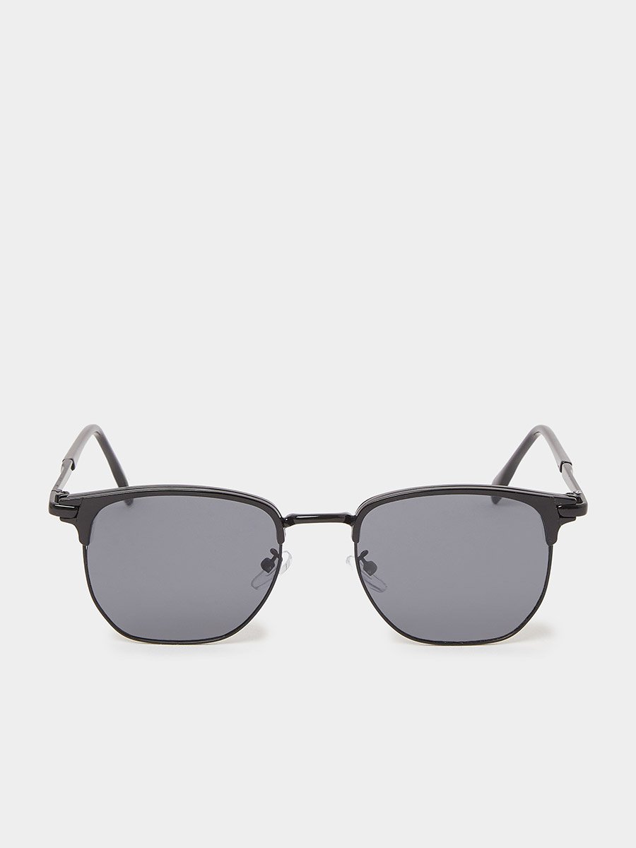 Square Frame Sunglasses with Nose Pads