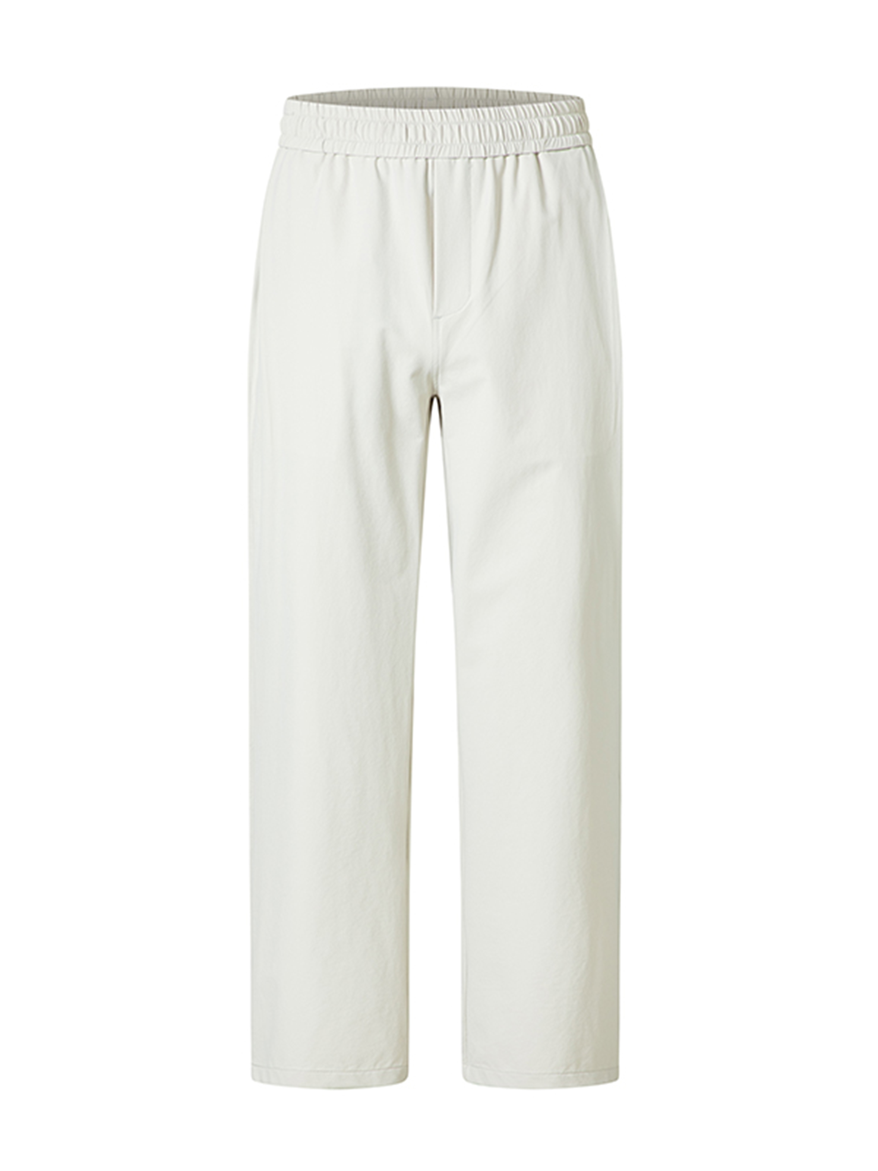Men Off-White Wide Leg Trousers
