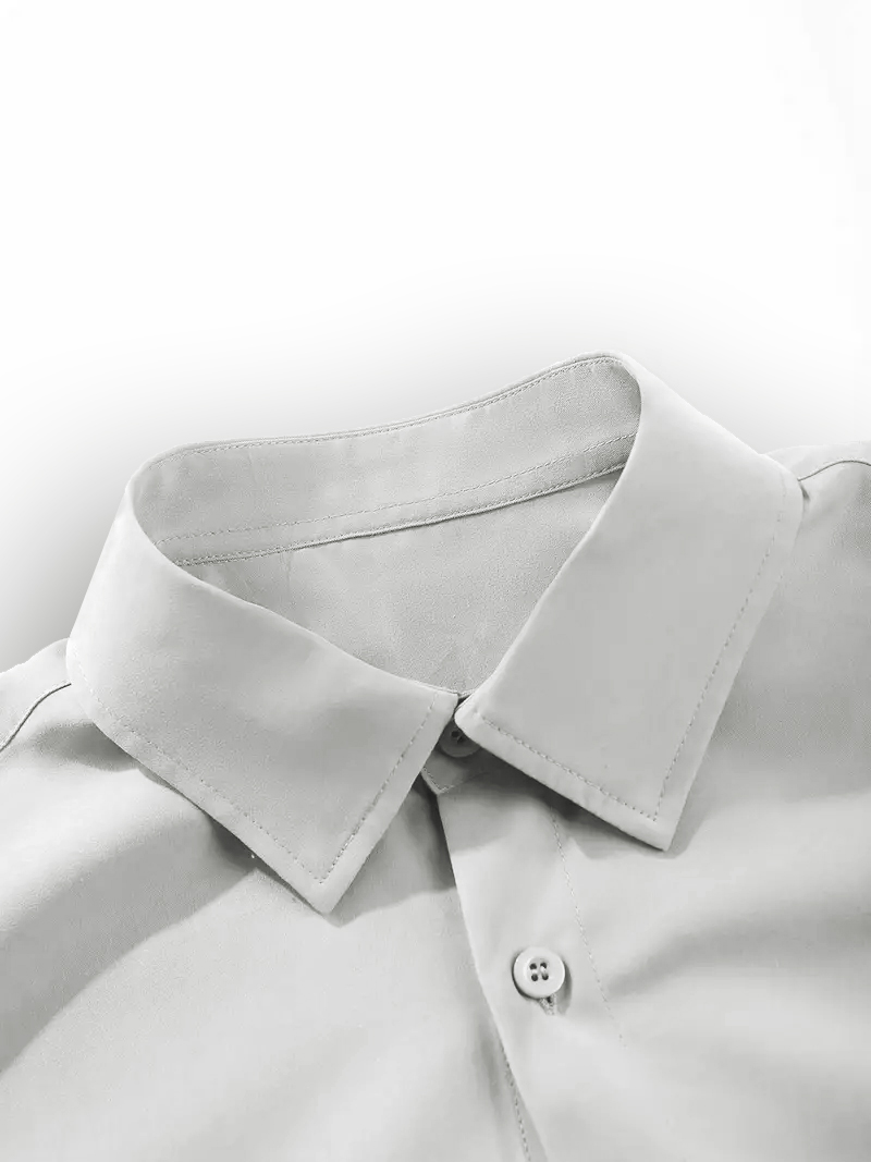 Men Plus Size Solid Casual Shirt and Pants Co-ord Set