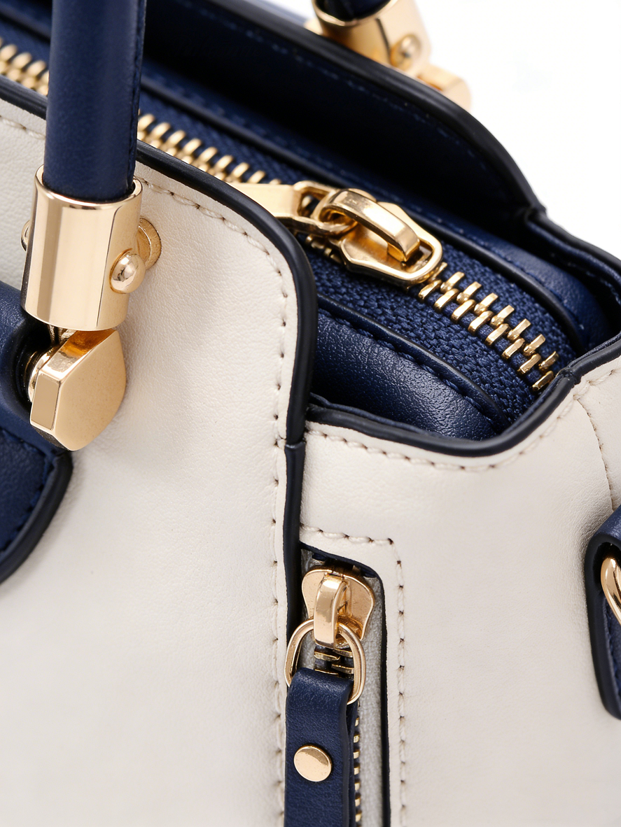 Navy Blue Accent Crossbody Bag