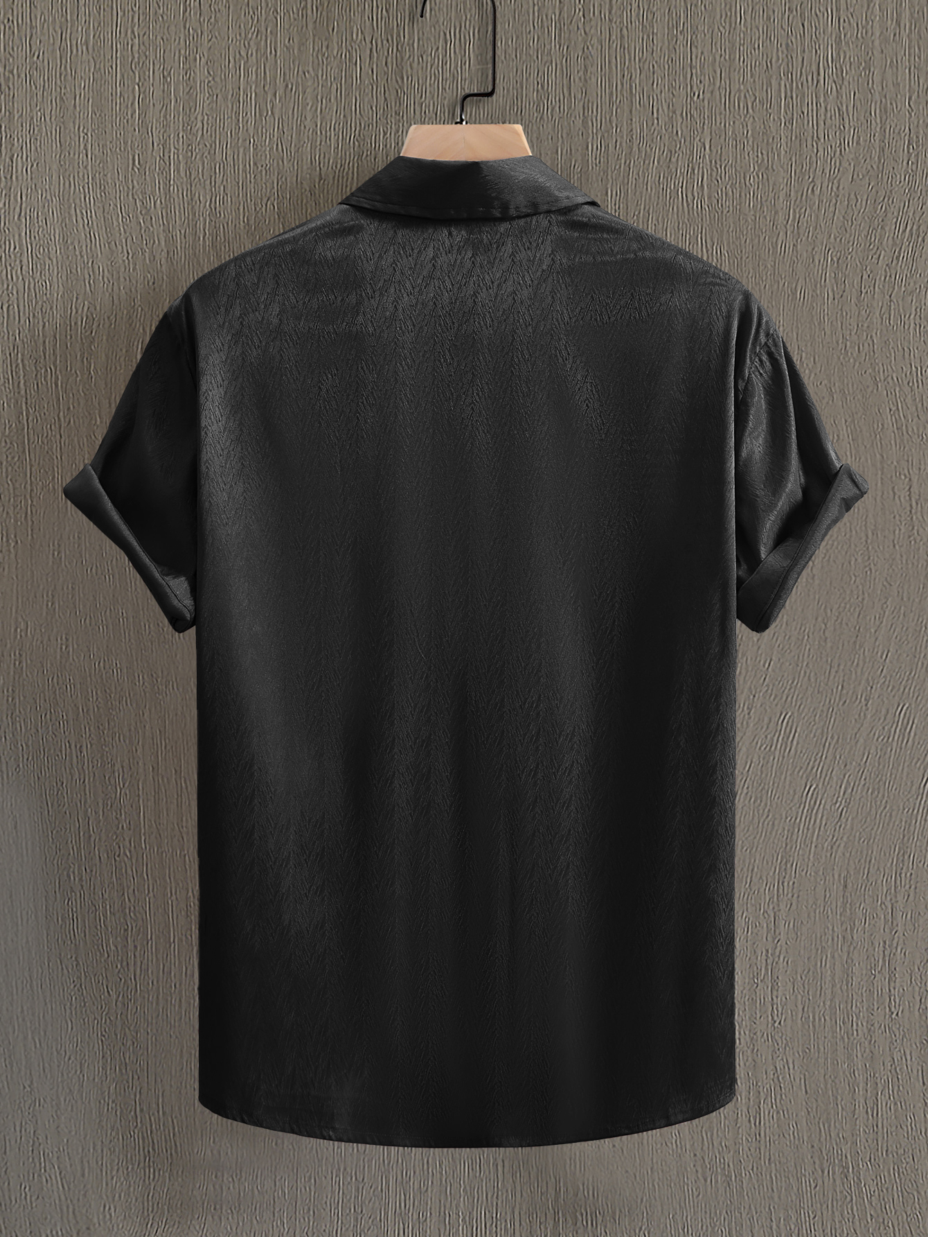 Men Plus Size Solid Casual Shirt