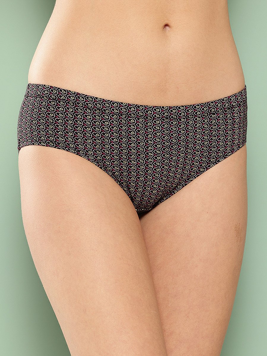Pack of 3 - Printed Assorted Cotton Hipster Briefs