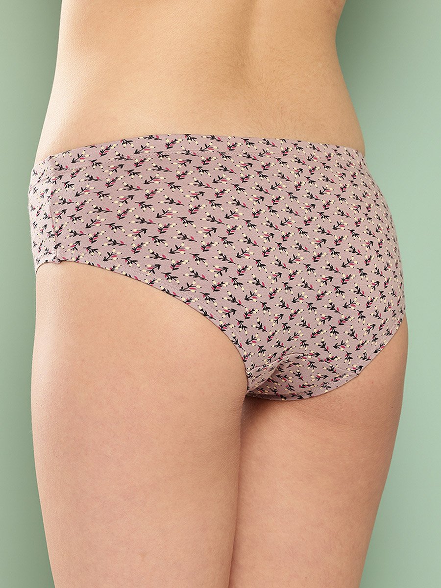 Pack of 3 - Printed Assorted Cotton Hipster Briefs