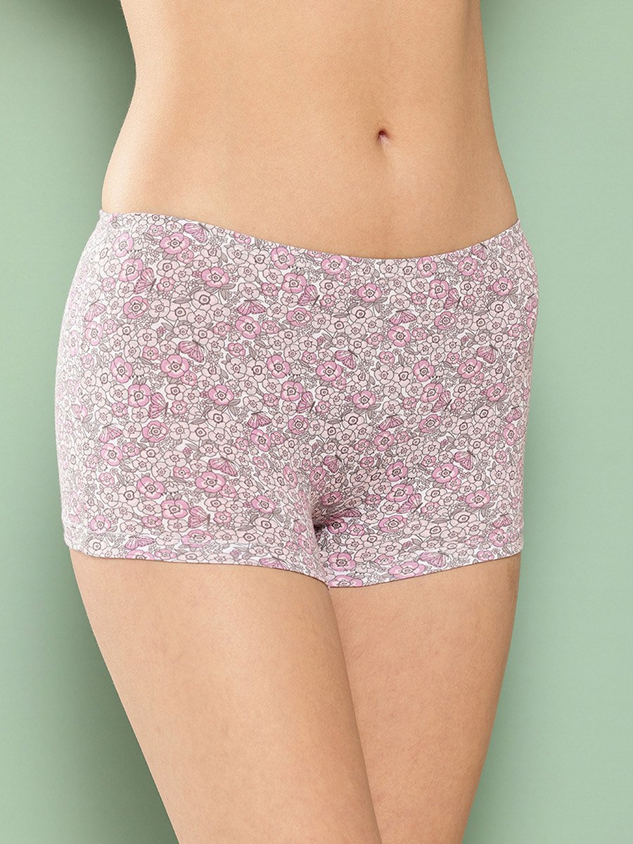 Pack of 3 - All Over Print Cotton Blend Boyshorts