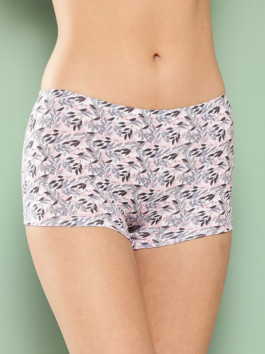 Pack of 3 - All Over Print Cotton Blend Boyshorts