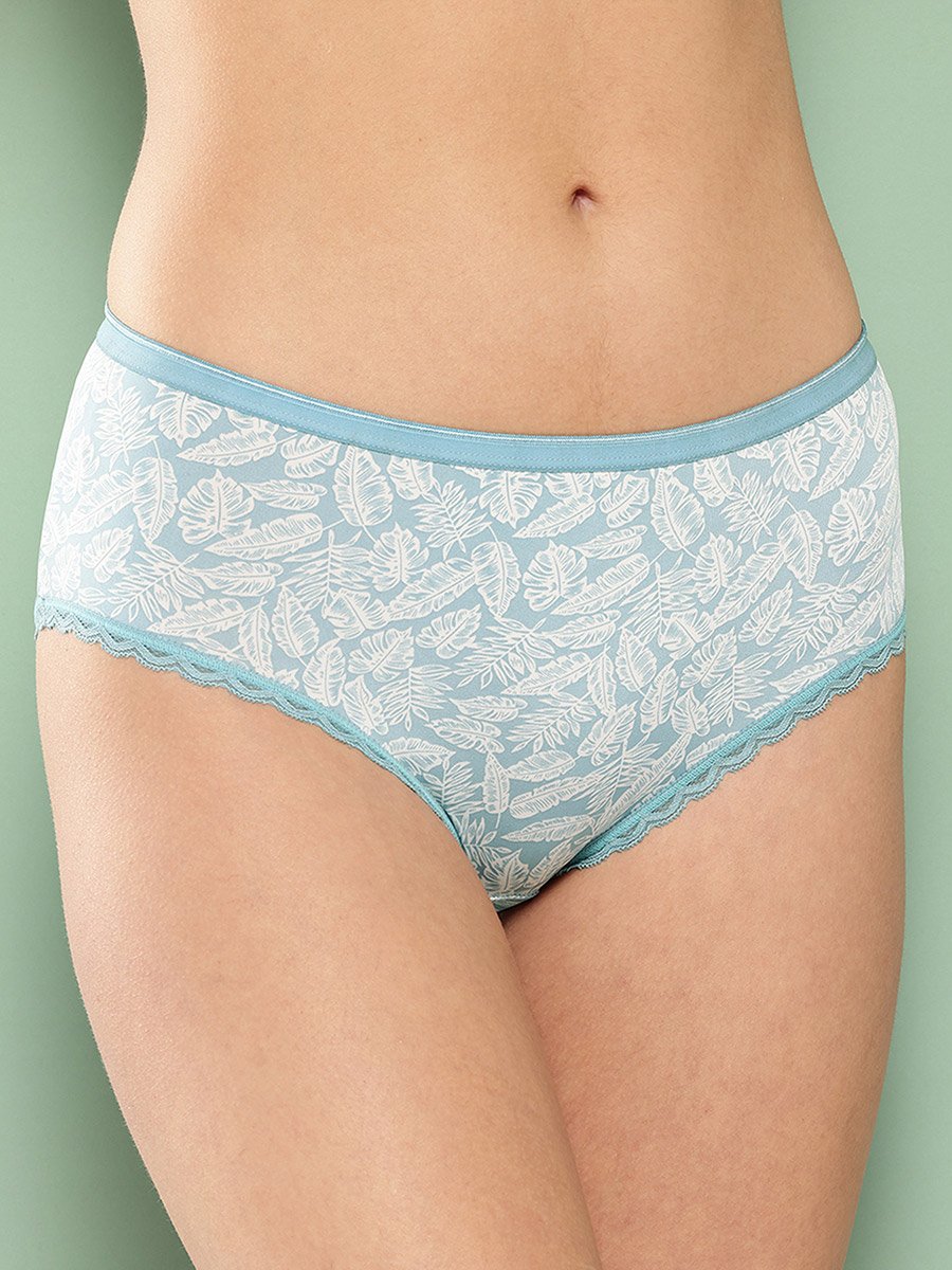 Pack of 2 - Spot and Leaf Print Hipster Briefs