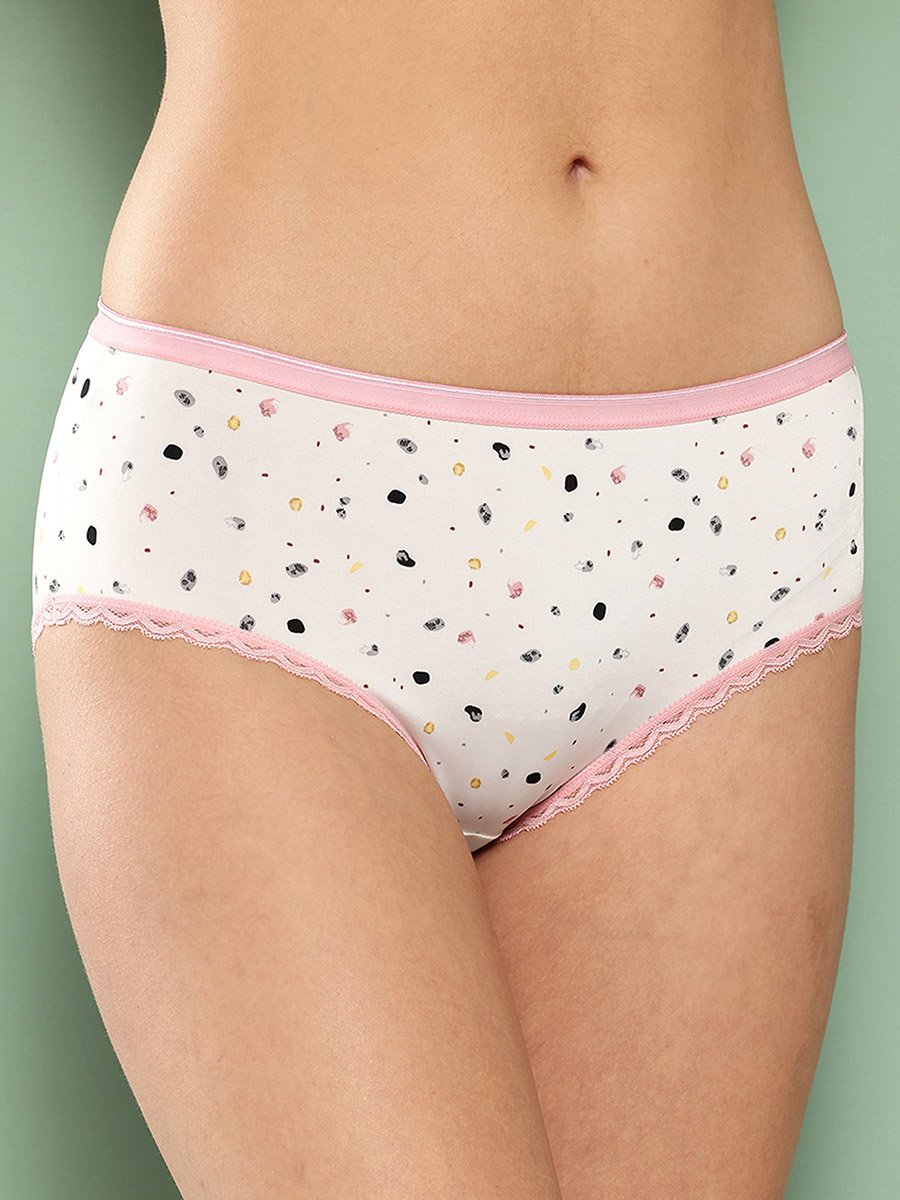 Pack of 2 - Spot and Leaf Print Hipster Briefs