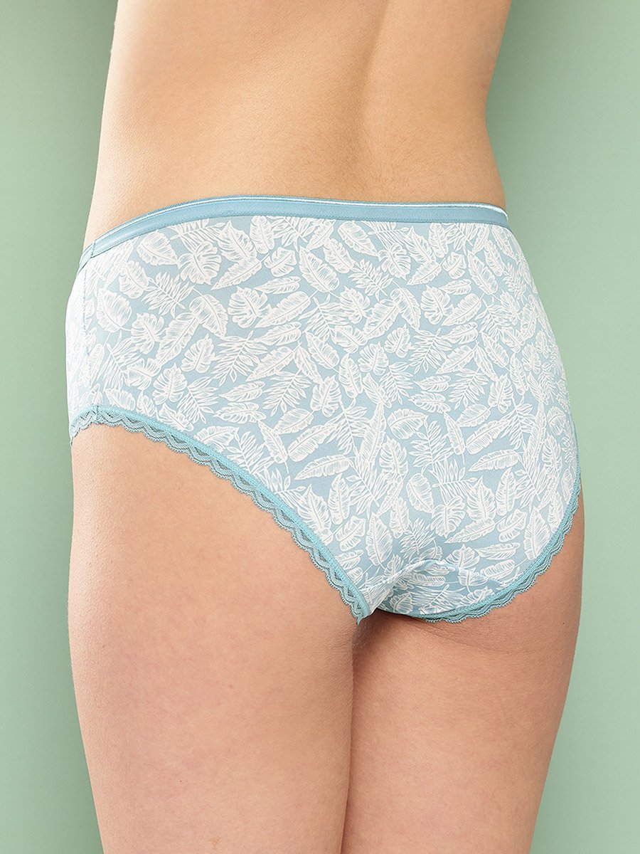 Pack of 2 - Spot and Leaf Print Hipster Briefs