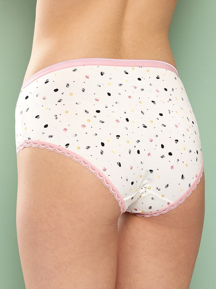 Pack of 2 - Spot and Leaf Print Hipster Briefs