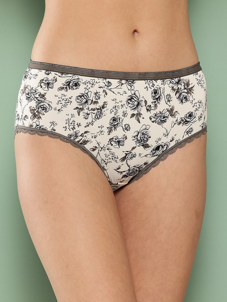 Pack of 2 - Floral and Animal Print Hipster Briefs