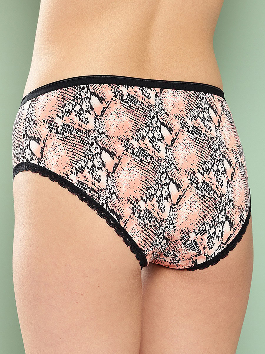 Pack of 2 - Floral and Animal Print Hipster Briefs