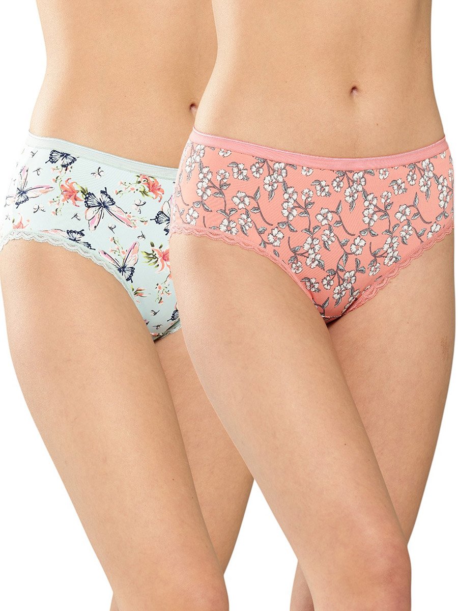 Pack of 2 - Floral Print Hipster Briefs