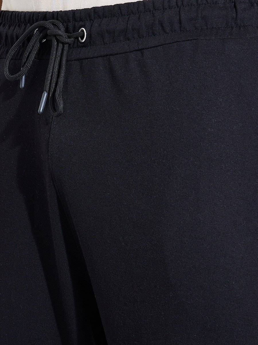 Black Side Striped Oversized Drawstring Joggers