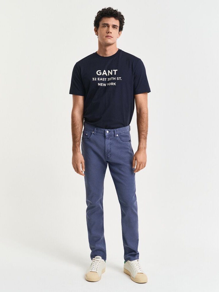 Men Slim Cotton Linen Jeans