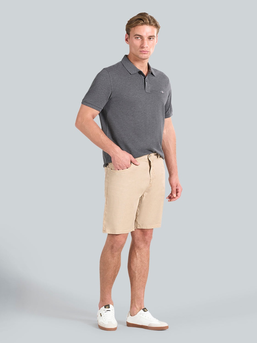 Men Linen Denim Shorts