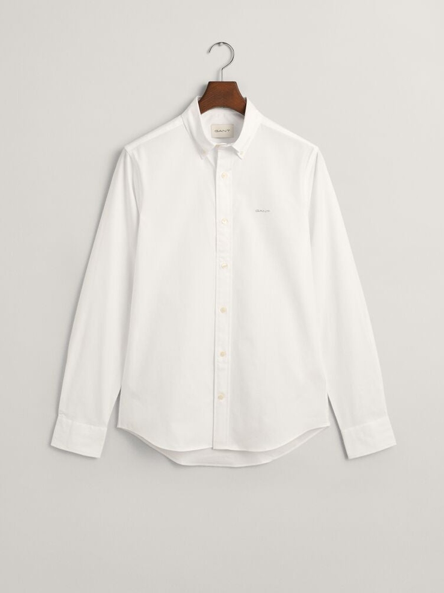 Men Slim Pinpoint Oxford Shirt