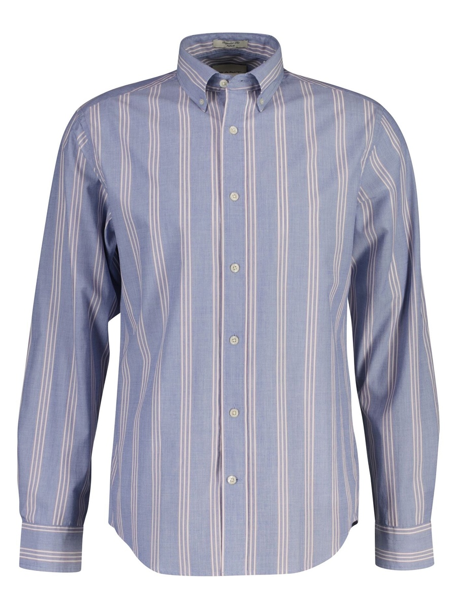 Men Fil A Fil Stripe Shirt