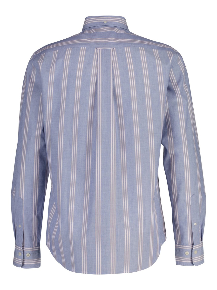 Men Fil A Fil Stripe Shirt