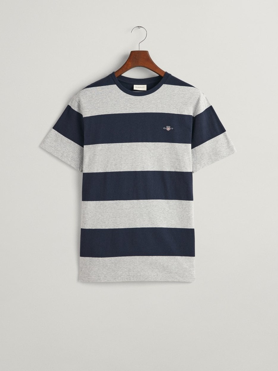 Men Barstripe Cotton T-Shirt