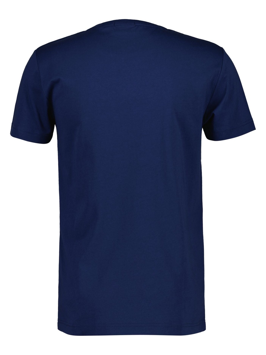 Men Contrast Logo Short Sleeve T-Shirt