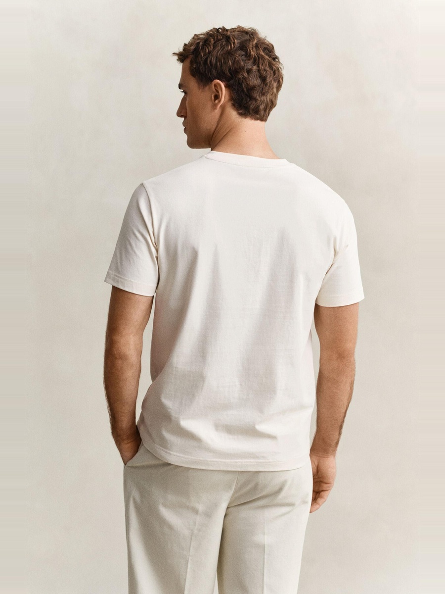 Men Embroidered Short Sleeve T-Shirt