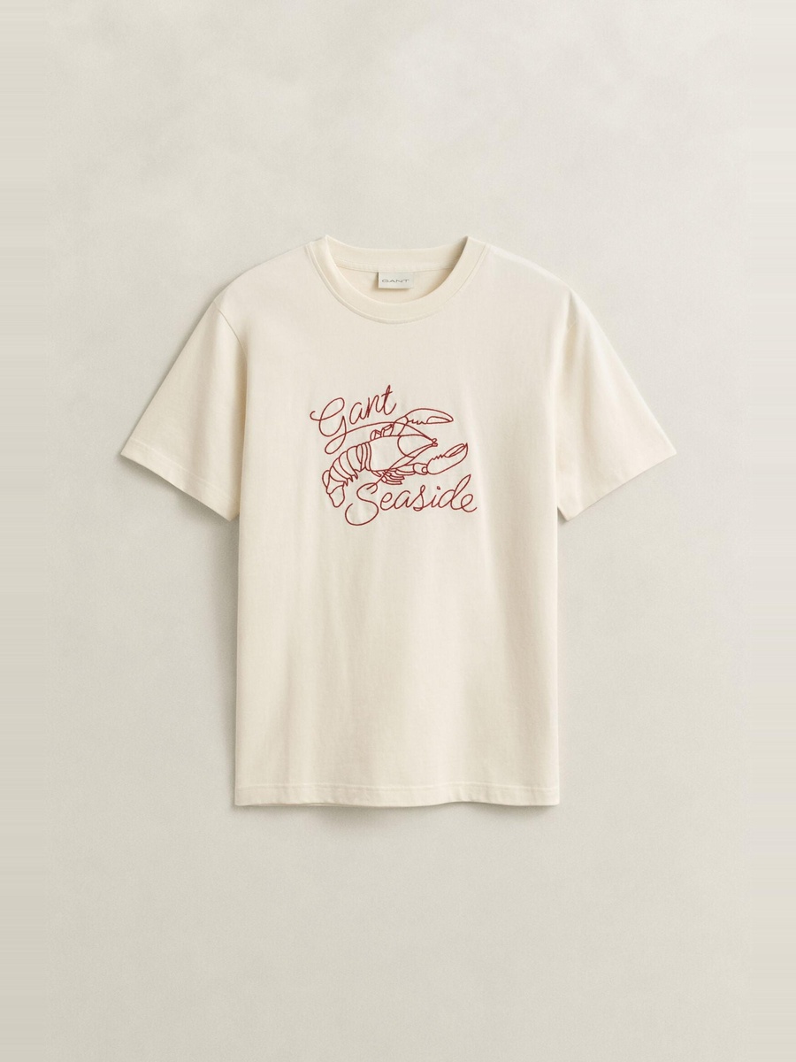 Men Embroidered Short Sleeve T-Shirt