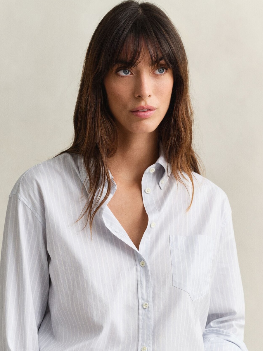 Relaxed Luxury Oxford Stripe Shirt