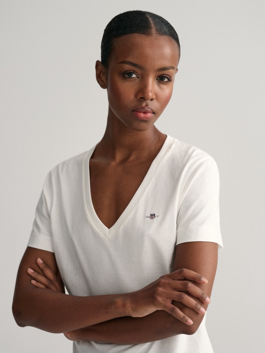 Shield V Neck T-Shirt